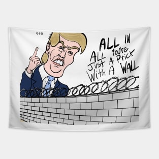 Trump the Wall Tapestry