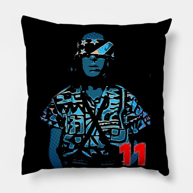 Eleven Pillow by KazArtDesigns