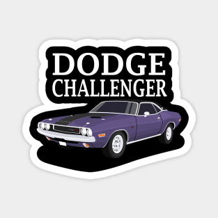 dodge challenger 1970 dark blue Magnet