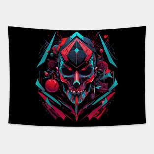 Cyberpunk Skull Tapestry