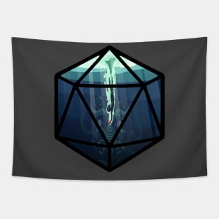 Underwater Dragon D20 Tapestry