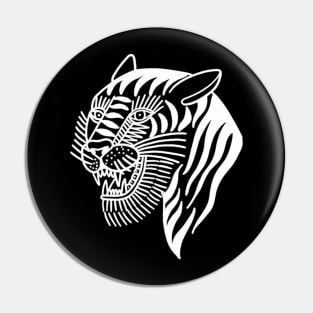 Grimm tiger white Pin