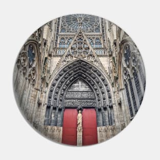 Notre Dame de Rouen red door Pin