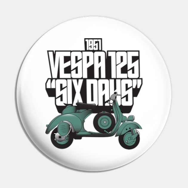 1951 Vespa 125 "Six Days" Pin by kindacoolbutnotreally