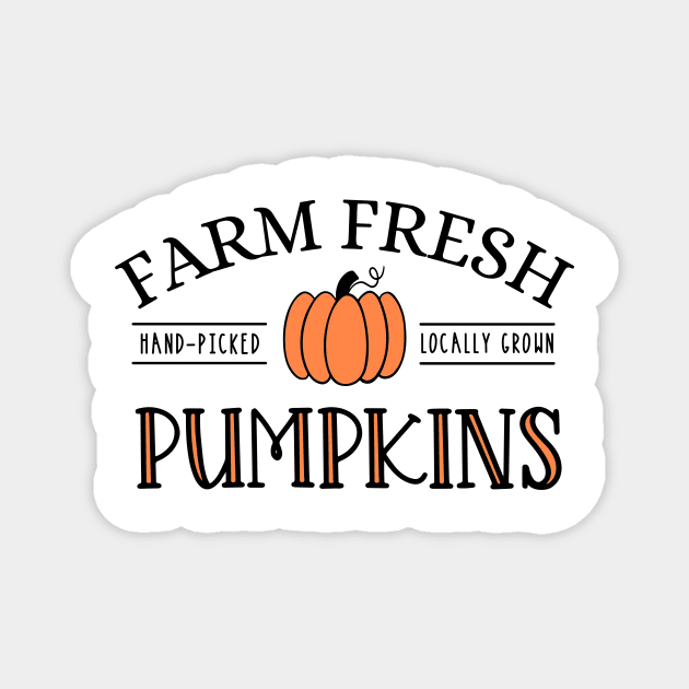 Farm Fresh Pumpkins Magnet by Teresa's Store 1