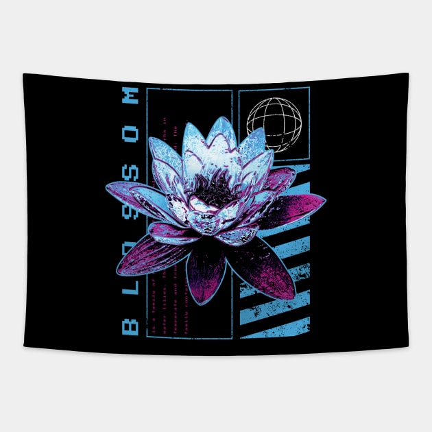 Blossoming Lotus Tapestry by LR_Collections