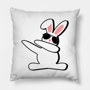 Bunny Hiphop Dabbing Dance - Funny Easter Day Gift Pillow