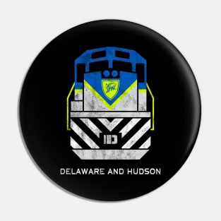 Vintage Delaware and Hudson Railroad Train Engine T-Shirt Pin