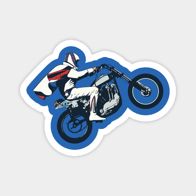 Biker Racing On Magnet by Hastag Pos