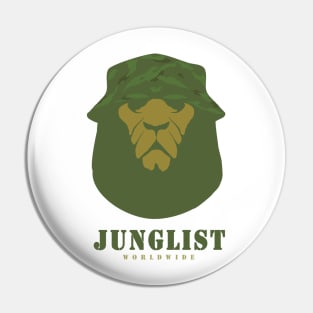 Junglist Worldwide Movement ( Uncle Junglist Cool Lion Edition ) Pin