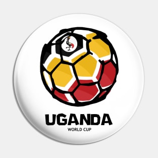 Uganda Football Country Flag Pin