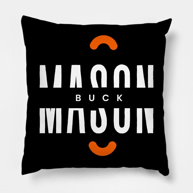 buck mason Pillow by camelliabrioni