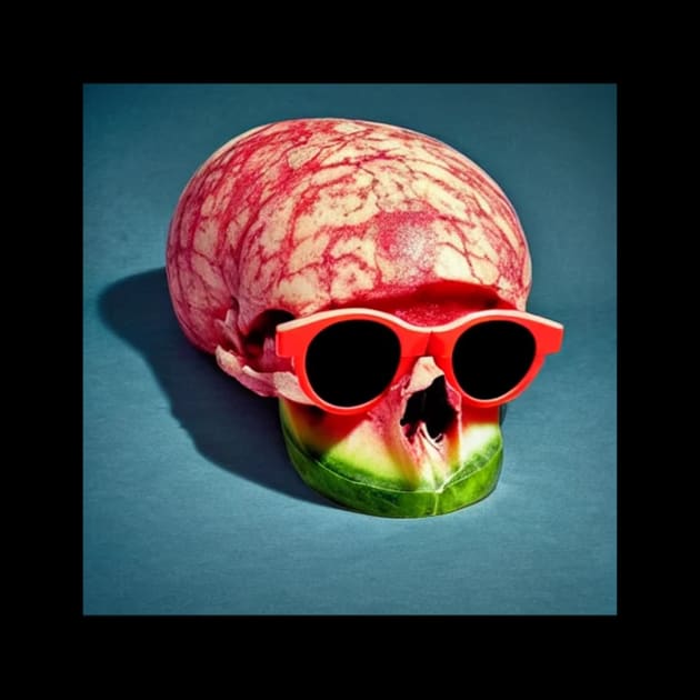 Food Watermelon Wearing Sunglasses by Watermelon Wearing Sunglasses