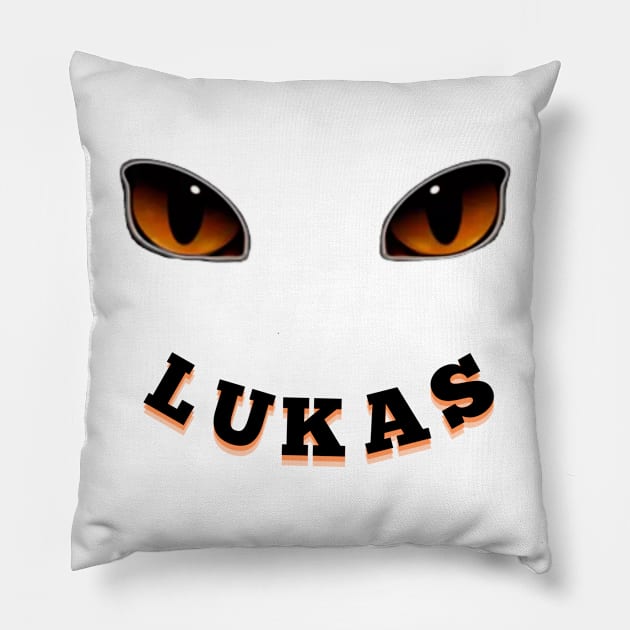 Font Name lukas HALLOWEEN Pillow by rogergren