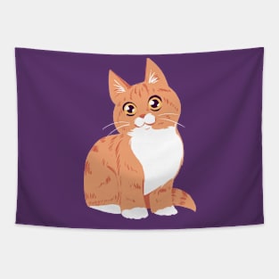 Cute orange tabby Tapestry