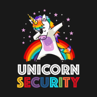 Unicorn Security - Dad Mom Adult Halloween Costume T-Shirt