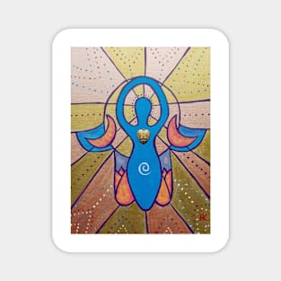 Goddess Hamsa by Harriette Knight Magnet