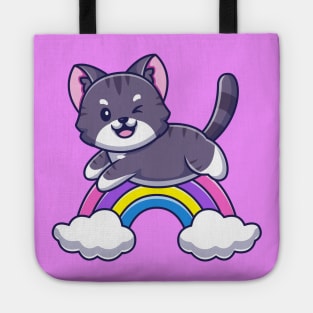 Over the Rainbow Kitty Cat Tote