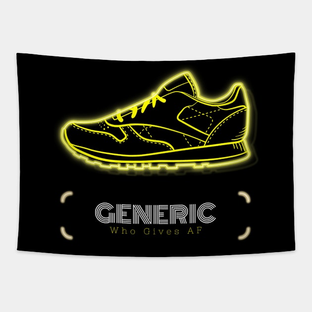 Generic Sneakers Who Gives AF Tapestry by Evlar