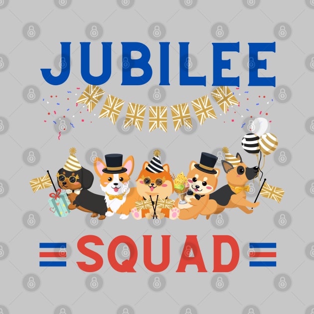 Jubilee Squad | Queen's Platinum Jubilee Party Pups by Auraya Studio