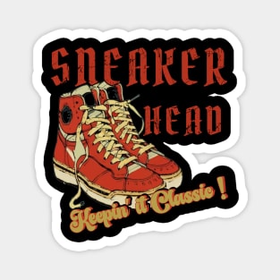 Vintage Style Sneaker Head-Keepin'it Classic Magnet