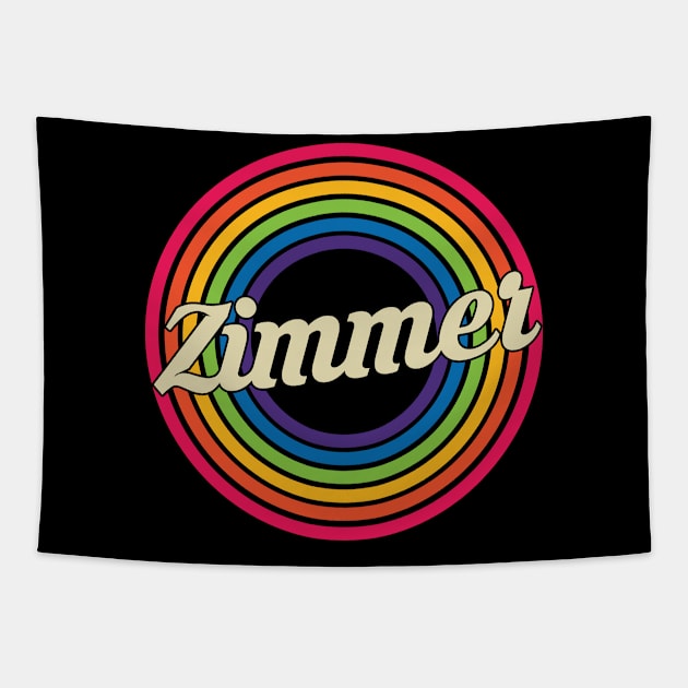 Zimmer - Retro Rainbow Style Tapestry by MaydenArt