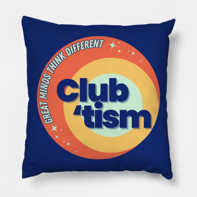 Club 'tism Pillow by The Autistic Culture Podcast