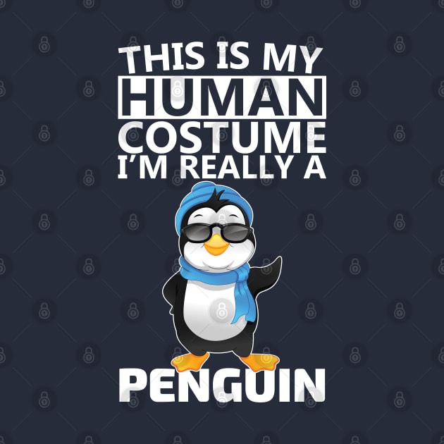 this is my human costume i'm really a penguin by youki