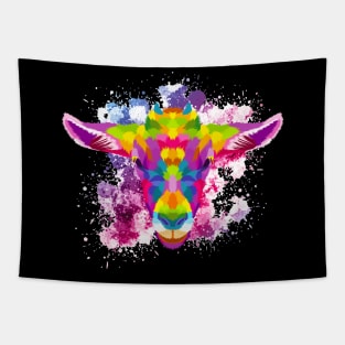 Pop Art Colorful Sheep Tapestry