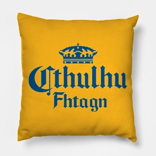 Cthulhu Corona in Blue Pillow