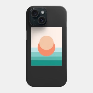 Minimal Sunset #4 - Abstract Art Print Phone Case