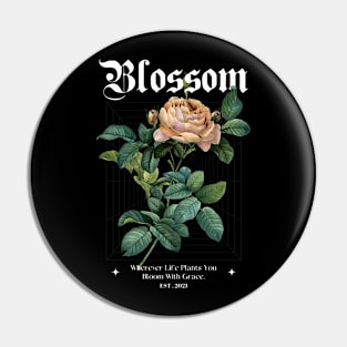 Blossom Streetwear Aesthetic Pin