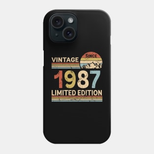 Vintage Since 1987 Limited Edition 36th Birthday Gift Vintage Men's Phone Case