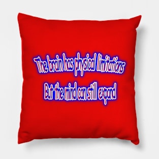 Motivational Red White and Blue Pillow