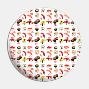 Sushi Time Overload Pattern Pin