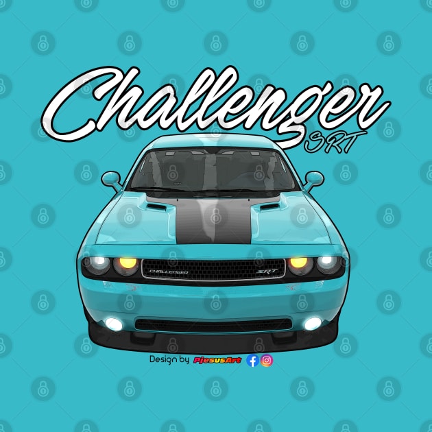 Challenger SRT8 Light Blue by pjesusart by PjesusArt