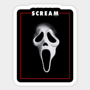 melted Ghost face, Scream movie, extra scary Sticker for Sale by Dolphi-s