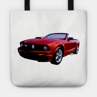 Red Mustang Convertible Tote