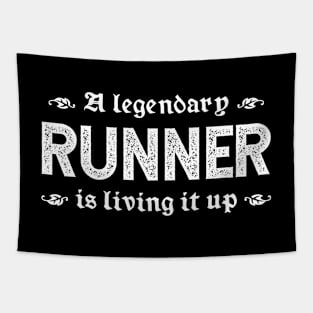 A Legendary Runner Is Living It Up Tapestry