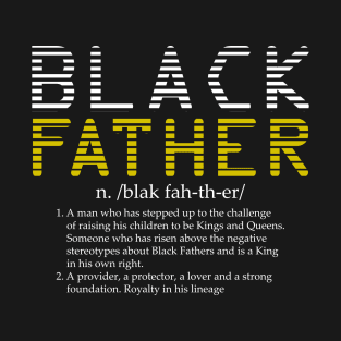 Black Father Definition T-Shirt