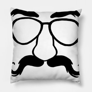 Glasses and mustache Pillow