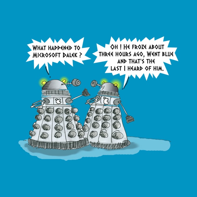 Ctrl Alt Dalek ~ The Blue Screen of Dalek by tone