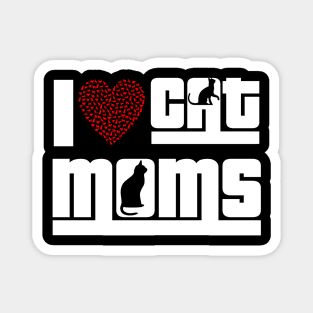 I love Cat Moms Magnet