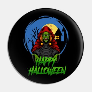 Halloween Witch 1.5 Pin