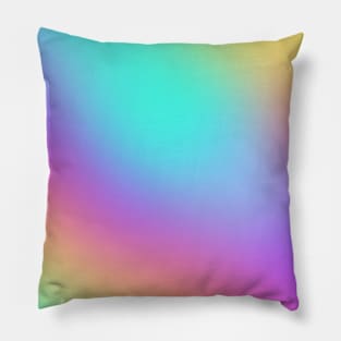 Bright Pastel Rainbow Gradient Pillow