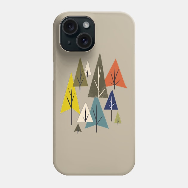 Multicolor Pines Phone Case by Renea L Thull