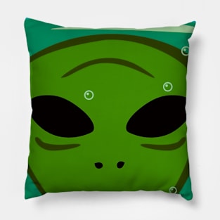 Alien Face In Jar Pillow