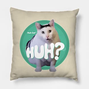 Huh Cat Meme Pillow