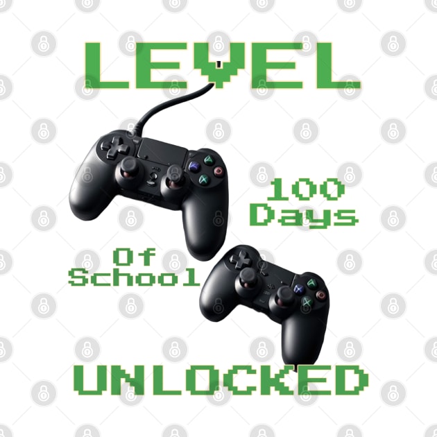 Level Unlocked 100 Days of School - PanfurWare LLC by panfurwarellc