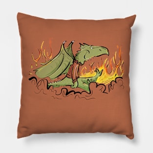 Derpy Dragon (Color) Pillow